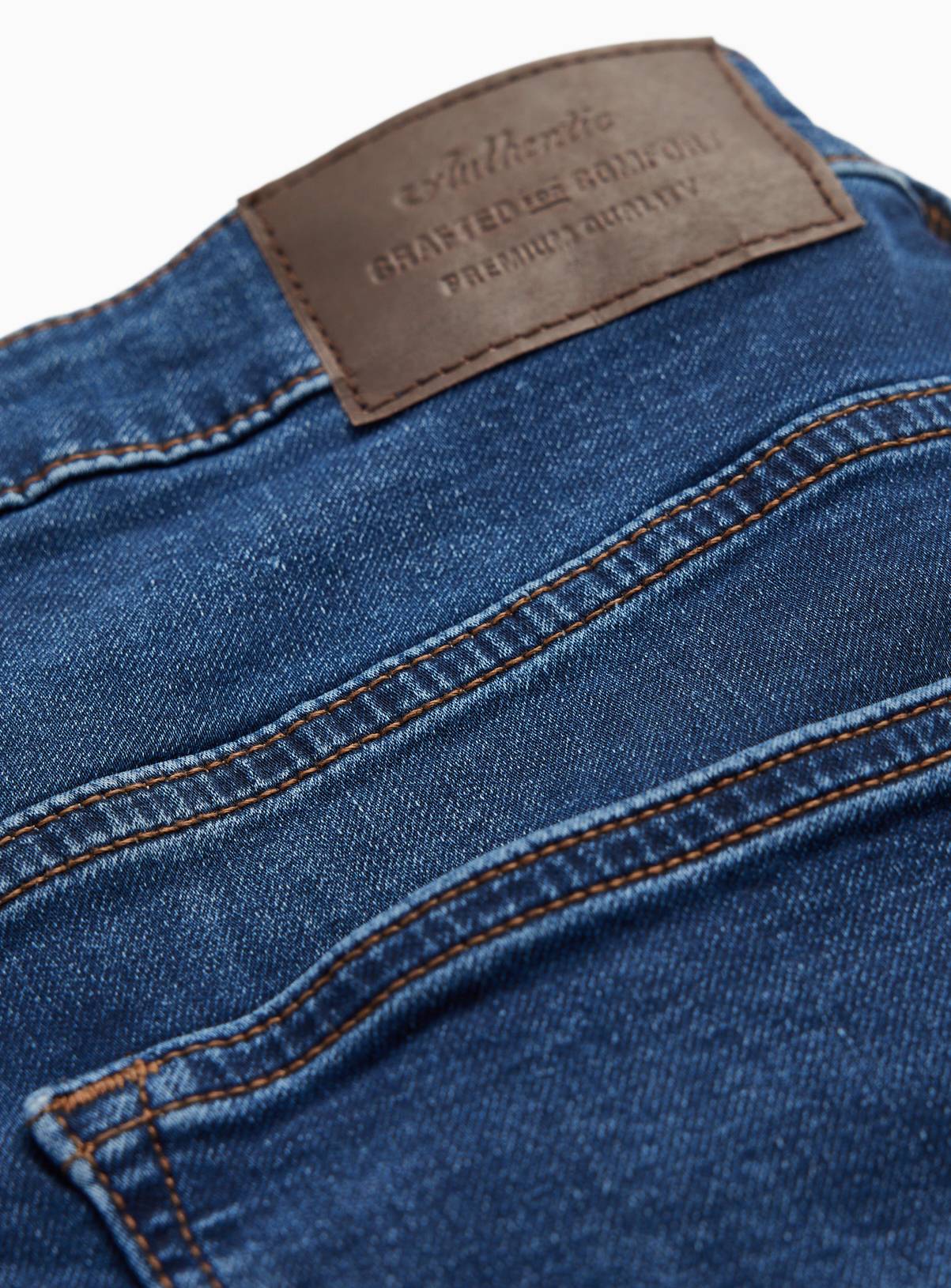 Dark Denim Ultimate Comfort Straight Leg Jeans 34R - Image 4